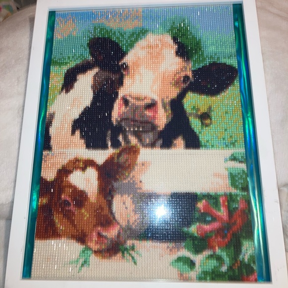 Cow diamond bead art - Picture 5 of 6